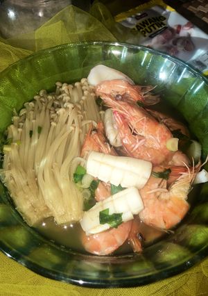 Foto resep Sup Jamur Seafood Simple