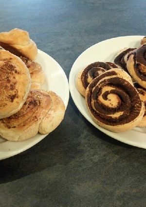 Diós-kakaós csiga recept fotója