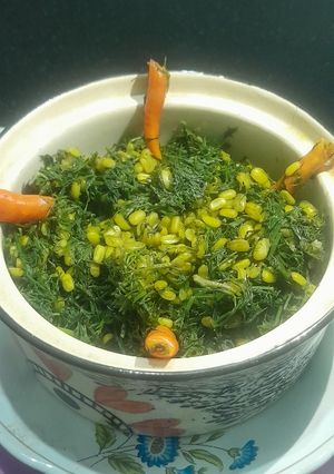 A picture of Shepu - Moong Dal Sabji.