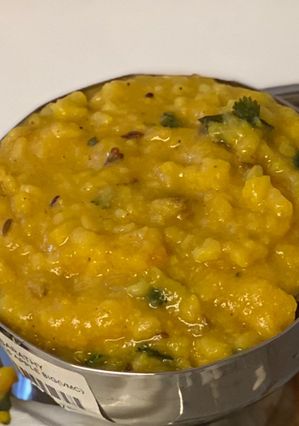 A picture of Moong dal tadka.