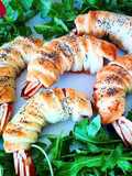 Gamberi, speck in crosta