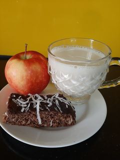 Hình của món Bánh yến mạch cacao chuối dừa.