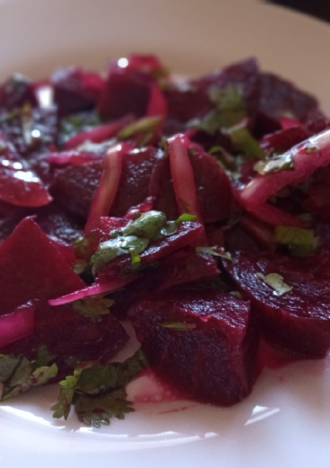 Una foto de Ensalada de betarragas