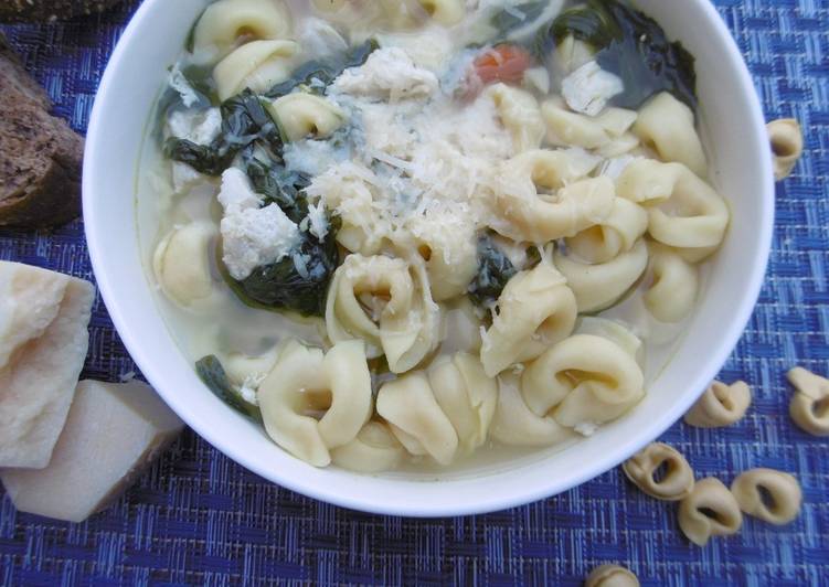 Recipe of Homemade Winter Soup with Chicken &amp; Cheese Tortellini