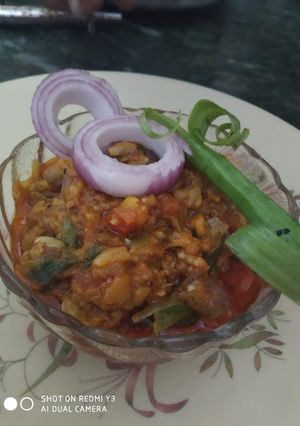 A picture of Baingan Bharta.