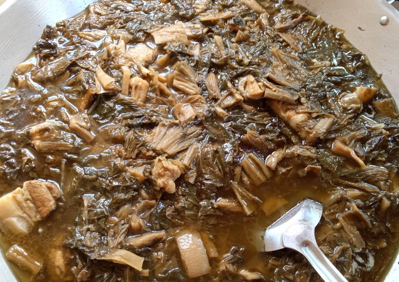 Samcan Sawi Asin Kering (non halal)