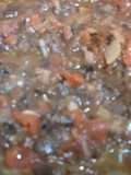 Chile pasado con suero de queso