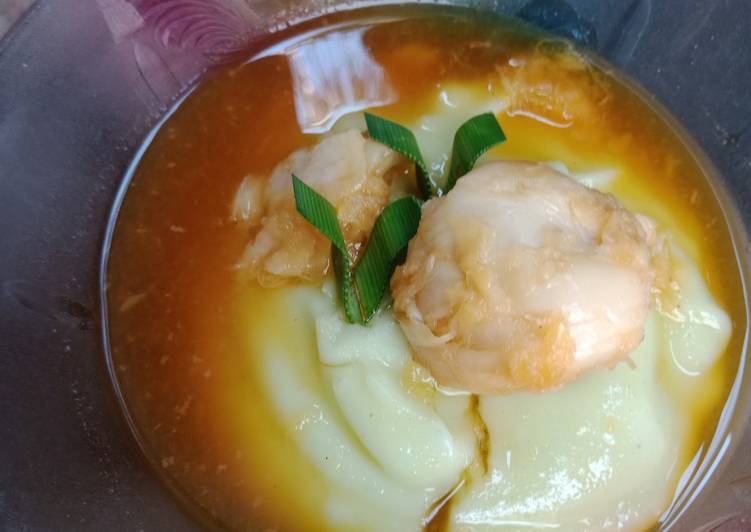 Bubur Sumsum Hijau Kuah Kinca Durian