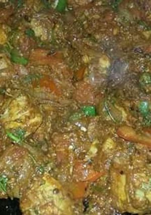 A picture of Tawa chicken    sehri special.