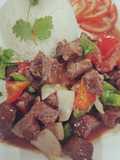 Shaking Beef with Rice