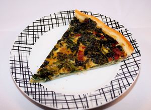 Una foto de Quiche de espinacas