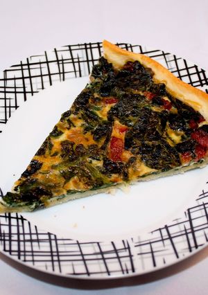 Una foto de Quiche de espinacas