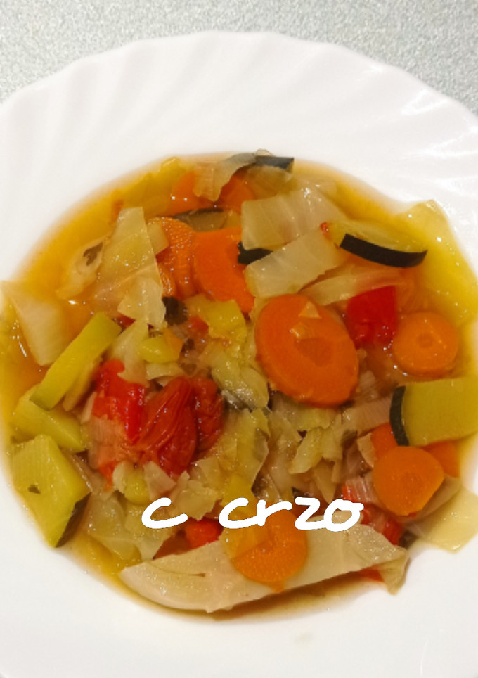 Una foto de Sopa de verduras