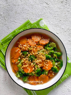 Foto resep Cah Brokoli Wortel Bawang Putih