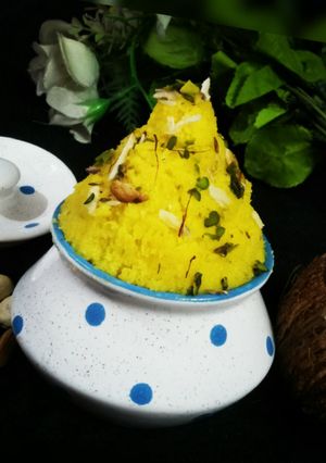 A picture of Fresh Coconut Halwa.