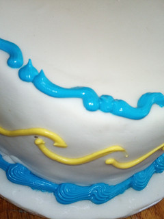 A picture of Blueberry marble cake.