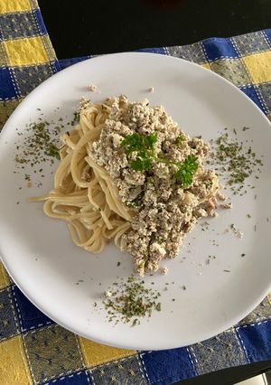 Una foto de Pasta a la ricotta