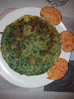 Una foto de Tortilla de espinacas