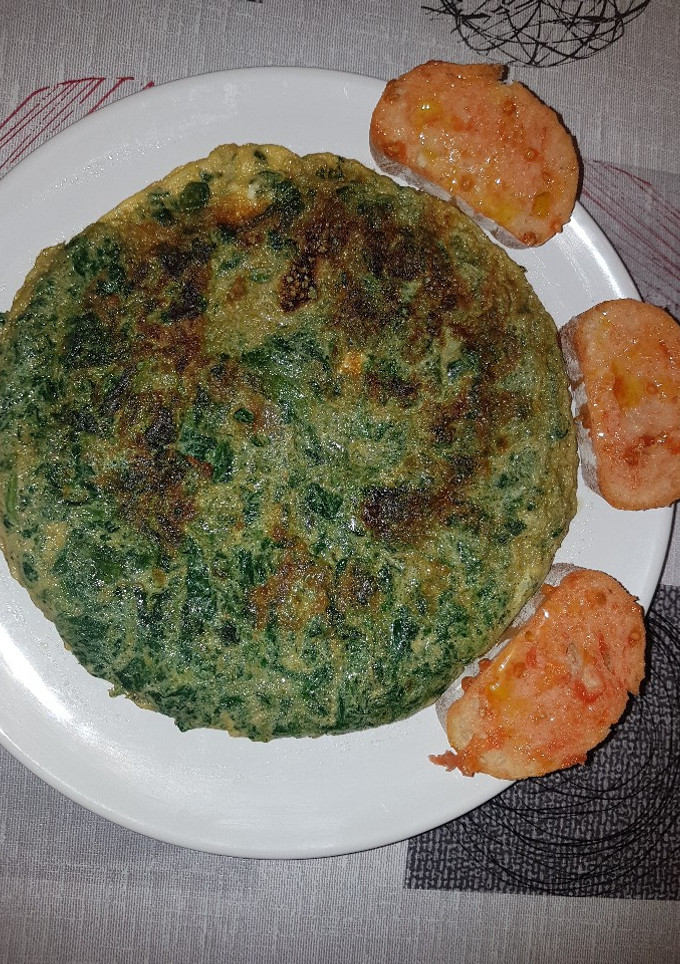 Una foto de Tortilla de espinacas
