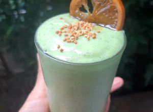 รูปของ Green Kefir Avocado Smoothie สมูทตี้คีเฟอร์ 🥑🍌🍋 🍵