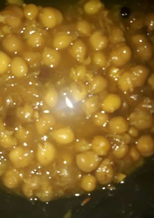 A picture of Masala chana.