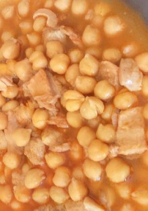 Una foto de Garbanzos con callos