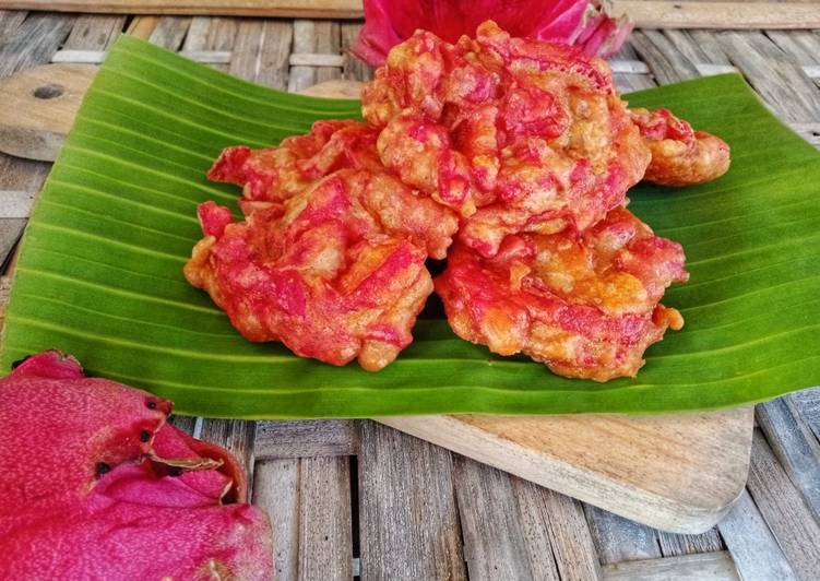 Mudah Cepat Memasak Bakwan Kulit Buah Naga Enak Sempurna