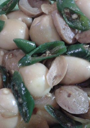 Foto resep Telur puyuh bakso cabe ijo