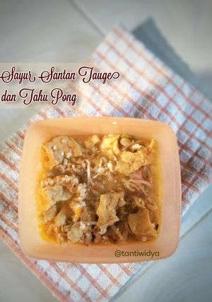 Foto resep Sayur Santan Tauge dan Tahu Pong