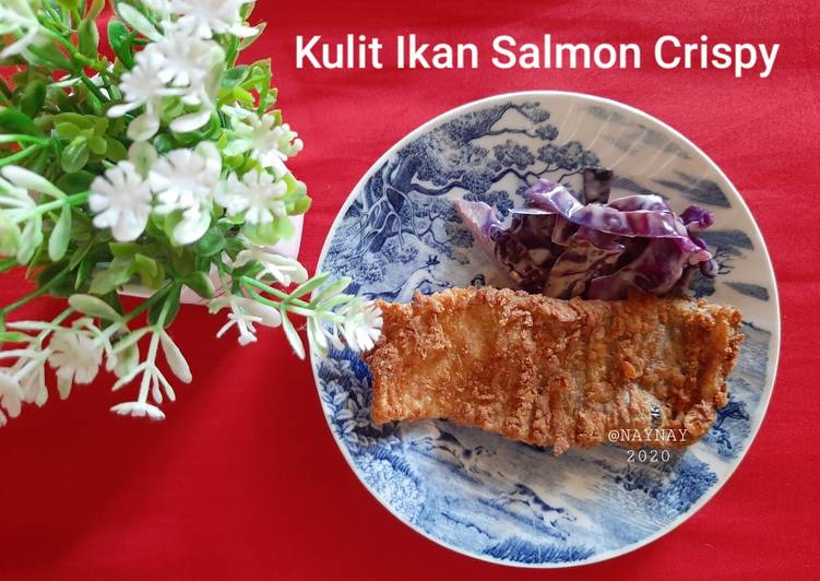 Bagaimana memasak Kulit Ikan Salmon Crispy, Enak Banget