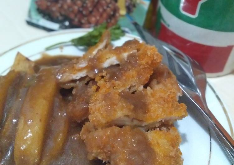 Resep Chicken katsu saos teriyaki🍛 Anti Gagal