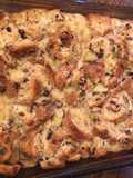 Eggnog bread pudding