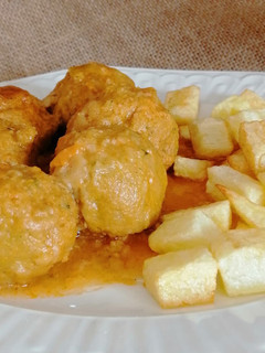 Una foto de Albóndigas de soja y zanahoria