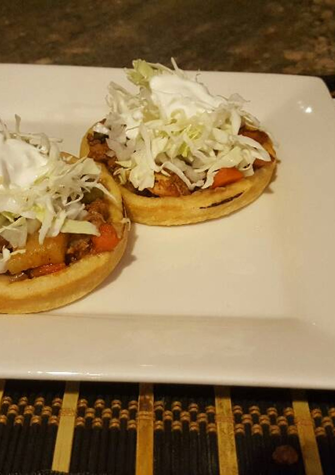 Una foto de Sopes de relleno del pavo