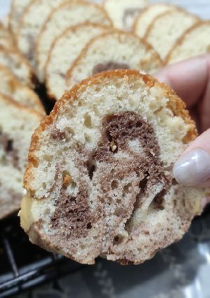 عکسی از دستور کیک دورنگ