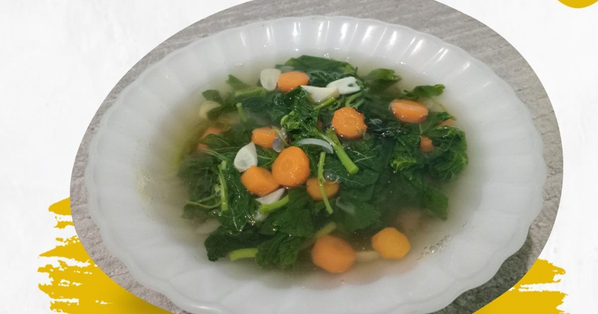 Sayur Bening Bayam Wortel