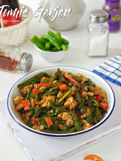 Foto resep Tumis genjer pedas