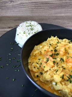 Foto de Caril de peixe e gambas