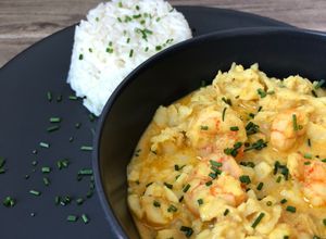 Foto de Caril de peixe e gambas