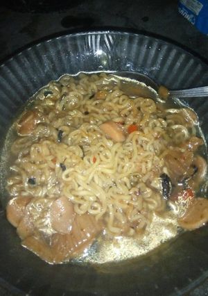 Foto resep Mi instan kuah pedas