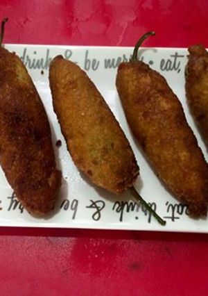 A picture of Mirchi Vada.