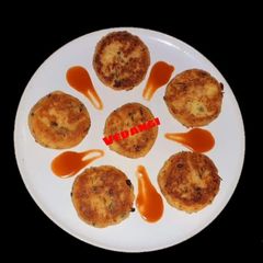 A picture of Semolina & Potato Cutlets.