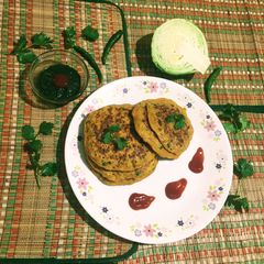 A picture of Cabbage Pancakes.