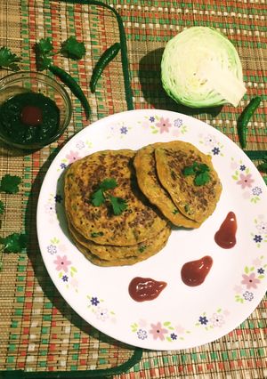 A picture of Cabbage Pancakes.