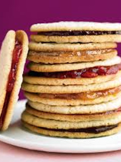 A picture of Jam cookies.