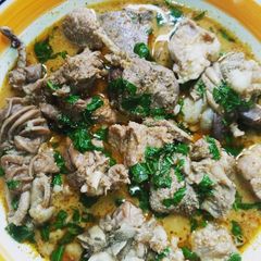 A picture of Goat meat pepper soup.