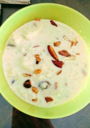 A picture of Poha kheer!.