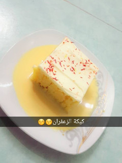 صورة لوصفة كيكة الزعفران