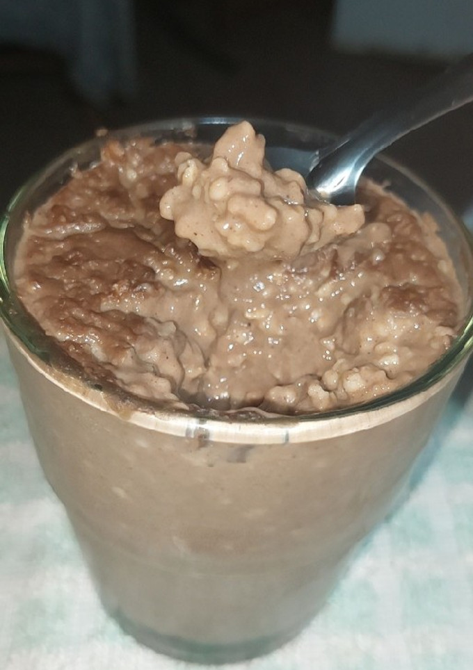 Una foto de Postrecito de Chocolate y avena saludable🍫