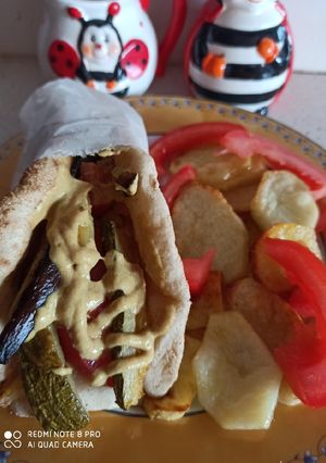Φωτογραφία της συνταγής Σουβλάκι με ψητά λαχανικά!